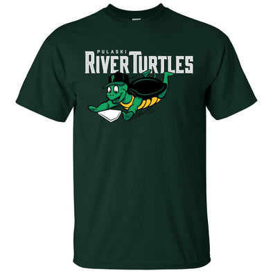 River Turtles Primary Logo - Green