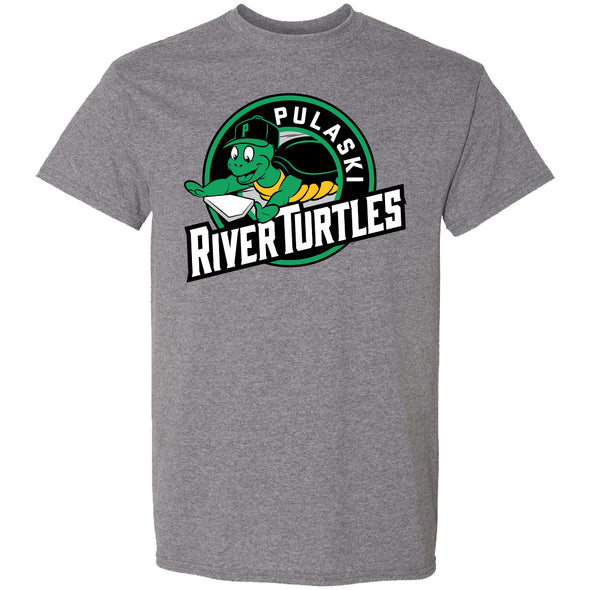 River Turtles Patch Logo - Grey