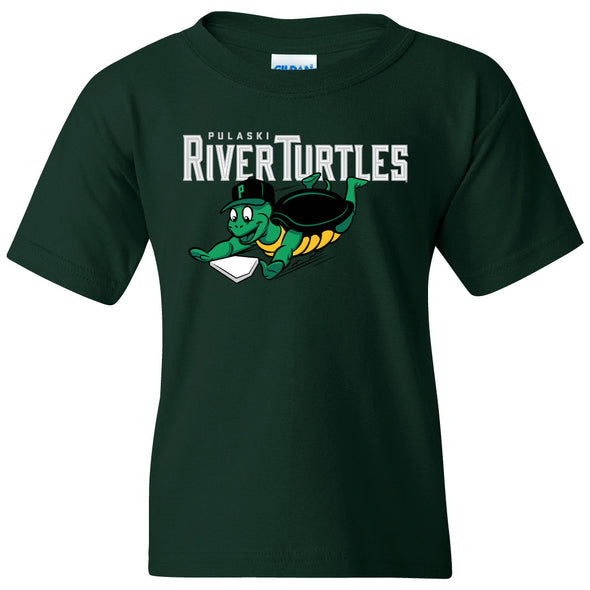River Turtles Youth Primary Logo - Green