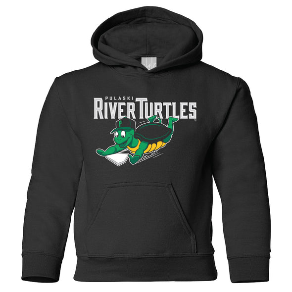 River Turtles Youth Sweatshirt - Black